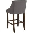 thumbnail image 5 of Home Square Carmel 30" Upholstered Bar Stool in Dark Gray - Set of 3, 5 of 5