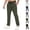 Army Green, variant on Men's Elastic Waist Hiking Pants Water Resistant Quick-Dry Lightweight Outdoor Sweatpants with Zipper Pockets Army Green XL