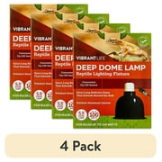 (4 pack) Vibrant Life Terrarium 5.5" Deep Dome Lamp with On/Off Switch for Reptiles