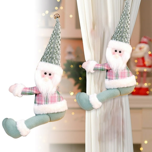 Christmas Curtain Tie Back Holder Festive Holiday for Window with Cartoon Design Ideal Party Supplies