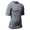GREY, variant on Youth Lightning Half Sleeve Compression Shirt (S, GREY)