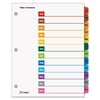 Cardinal Index Tab Divider Set, Multicolor, 12 Count