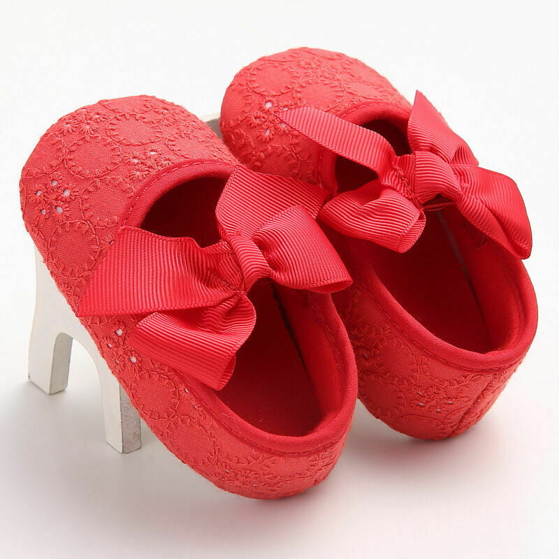 NEW Toddler Baby Girls Princess Shoes Kid Dress Bowknot Rose Flower Shoes GW