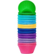 Standard Cupcake Liners Muffin Wrappers Rainbow Bright Baking Cups Paper, 400 Pack