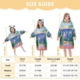 thumbnail image 4 of FORMRS Wearable Blanket Hoodie with Sleeves for Kids Cozy Flannel Sweatshirt, Boat Seaside, 4 of 7