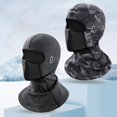 thumbnail image 3 of Outdoor Winter Running Cycling Warm Helmet Liner Cap Ski Pullover Cap Balaclava Velvet Bike Full Face Cover Headwear Climbing, 3 of 6