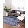 thumbnail image 5 of Unique Loom Del Mar Collection Tapis Carré Transitionnel Contemporain, 8 Pieds, Bleu Marine/bleu, 5 of 5