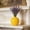 Yellow, variant on HBYJLZYG Round Faux Ceramic Vase Modern Plastic Planter Lightweight Shatterproof Decorative Centerpiece for Tabletop Shelf Home Office Living Room Kitchen Bathroom Scandinavian Mini