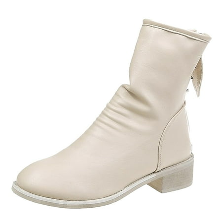 

fvwitlyh Ankle Boots for Womens Boots Size 13 Ankle Boots For Women Ladies Shoes Short Boots Leather Boots Womens Wide Booties And Boots