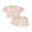 Pink, variant on Bagilaanoe 2pcs Toddler Baby Girl Shorts Set Short Sleeve Letter Embroidery T Shirt Tops + Shorts 6M 12M 18M 24M 3T 4T 5T Kids Casual Summer Clothes