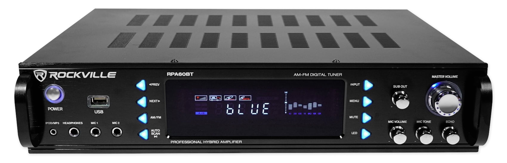 Rockville RPA60BT 1000W Home Theater Bluetooth Receiver+(4) 5.25" White Speakers