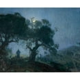 thumbnail image 2 of Henry Ossawa Tanner 18x15 Gold Ornate Wood Frame and Double Matted Museum Art Print Titled - The Good Shepherd, 2 of 4