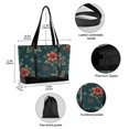 thumbnail image 2 of FORMRS Canvas Laptop Tote Bag for Women with 15.6" Computer Compartments Shoulder Handbag, Floral Christmas, 2 of 7