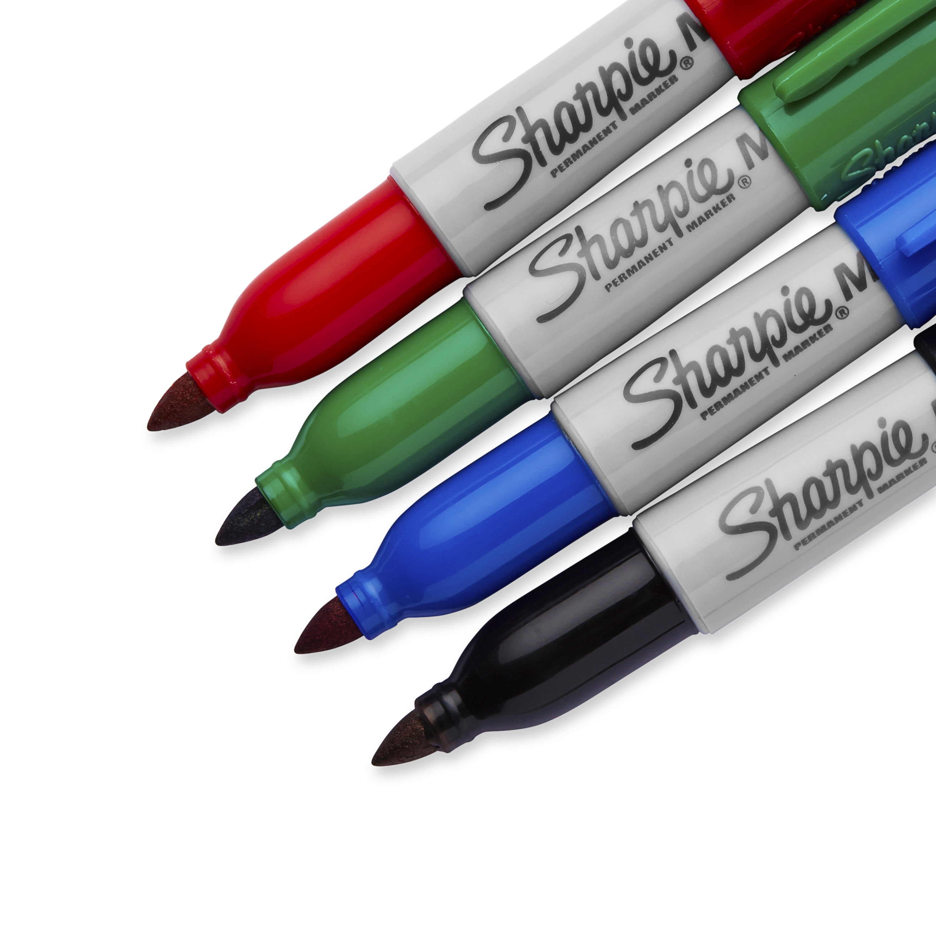Sharpie Mini Permanent Markers, Fine Point, Assorted Colors, 4