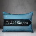 thumbnail image 3 of Creative Products Ski Slopes Arrow Sign 20 x 14 Spun Poly Pillow, 3 of 3