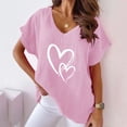 thumbnail image 3 of Birdeem Blouse d'Été Aguichant Mode Imprimée Col en V Manches Courtes pour Femmes, 3 of 6