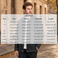 thumbnail image 3 of Fengqque Men's Long Sleeve Vintage Washed Denim Jacket, Lapel Collar Button Down Loose Fit Coat with Chest Pocket Black 2XL, 3 of 5