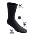 thumbnail image 5 of Trail maker 100 Pairs of Bulk Socks for Men Crew Socks Size 10-13 Moisture Control Heat and Cold Resistant Socks Bulk (Assorted), 5 of 10