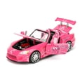 thumbnail image 5 of Suki's 2001 Honda S2000 Convertible Pink with Graphics "25 Years of Fast & Furious" "2 Fast 2 Furious" (2003) Movie 1/24 Diecast Model Car by Jada, 5 of 6