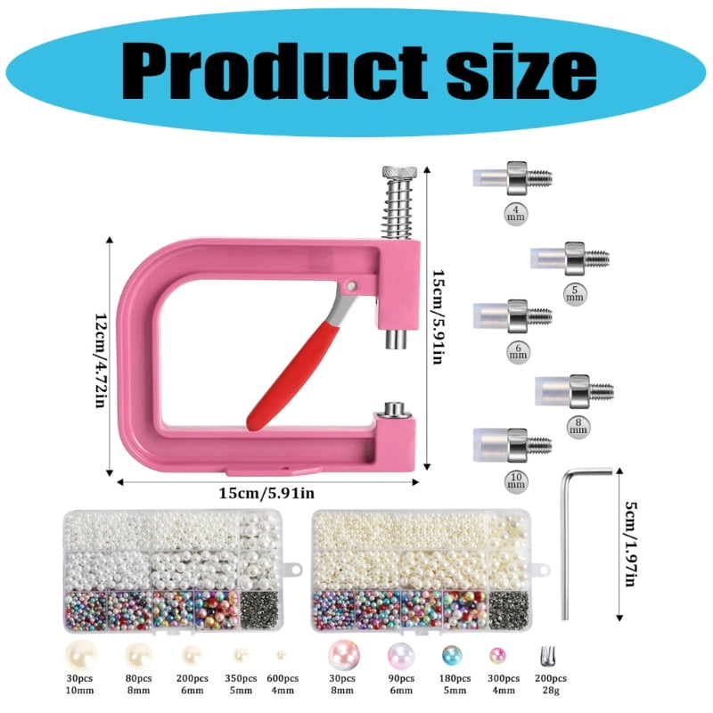 lanema Manual Bead Setting Machine Pearls Setting Machine Bead Fixing Machine For Craft Decoration And Art Projects