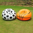 thumbnail image 4 of CHOK Inflatable Patio Chairs for Indoor Outdoor Use Portable Flocking PVC Sofa for Living Room Bedroom Travel Camping Beach Picnic Lightweight Comfortable Chaise with Pump Easy to Store R, 4 of 8