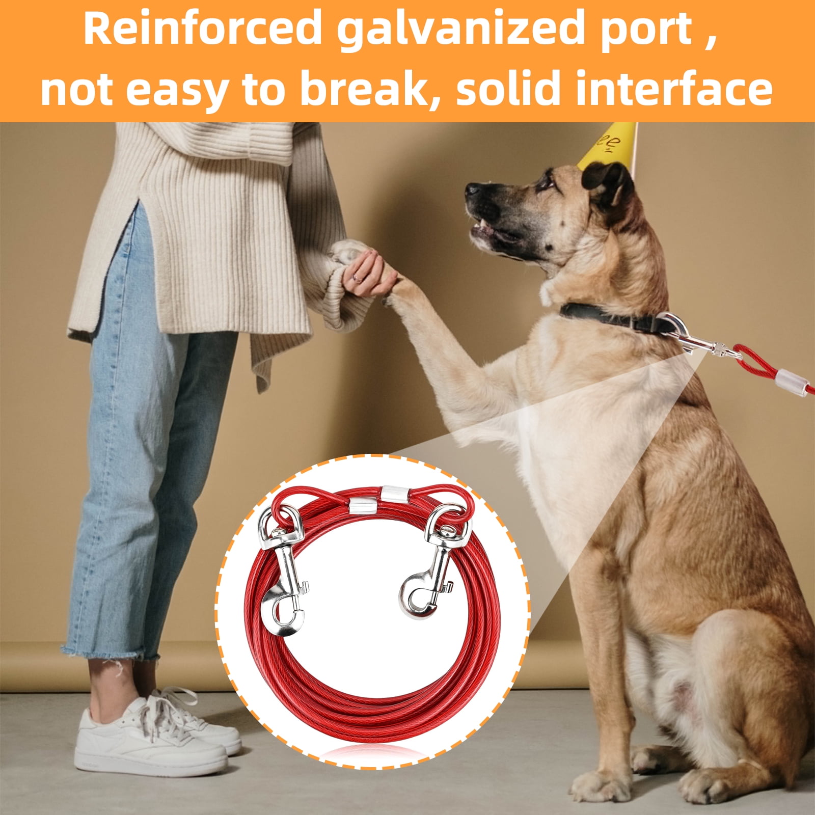 Heavy Duty Best Dog Stake And Cable Dog Stake Dog Chain Leash For Yard Best  Dog