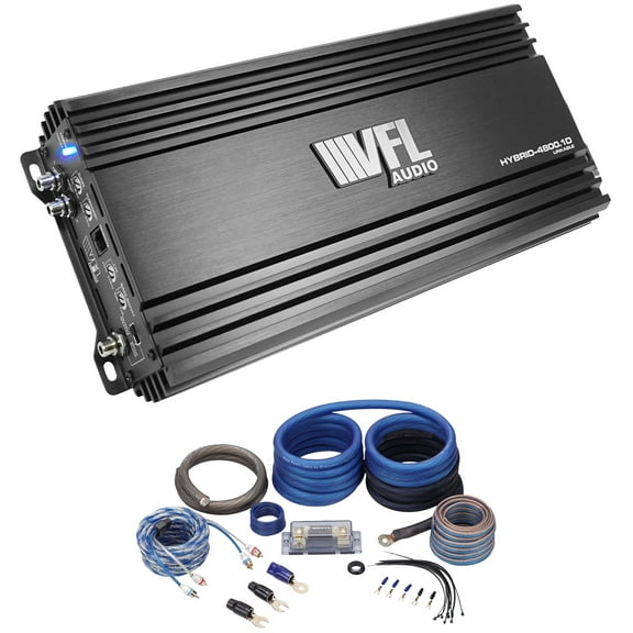 VFL Hybrid 4800.1D 4800 Watt Mono Car Audio Ampl 2200w RMS @ 1-ohm Amp Kit