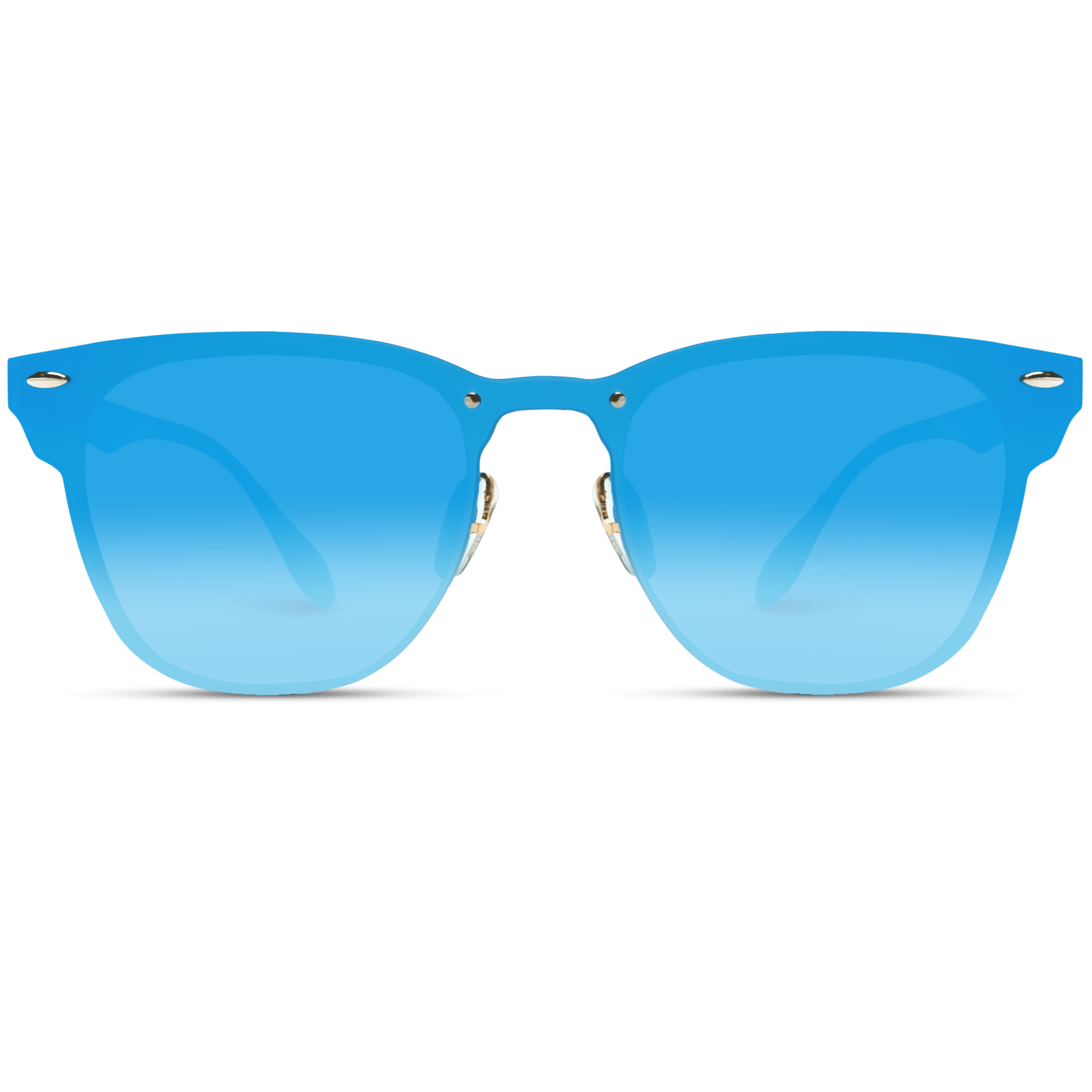 WearMe Pro Full Mirror Lens Reflective Rimless Trendy Sunglasses