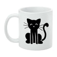 thumbnail image 3 of Cat Stick Figure Family Pet White Mug, 3 of 4