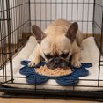 thumbnail image 4 of Frog Shaped Silicone Pet Lick Mat Multi-Texture Slow Feeder Tray Anti-Anxiety Suction Feeding Pad For Dogs Cats Wet Food Feeding(Dark Blue-20cm), 4 of 5
