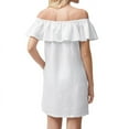 thumbnail image 2 of Tommy Bahama Linen Off The Shoulder Dress Cover Up, White, XX-Small, 2 of 2
