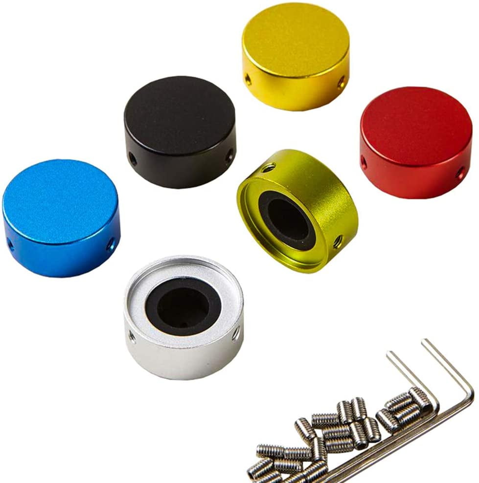 SOLUTEK Pedal Footswitch Topper with 3 Screws and Rubber Insert Fit