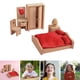 thumbnail image 4 of Casa de muñecas de madera, juego de muebles para sala de estar, dormitorio y otros espacios decorativos. Cuarto, 4 of 9