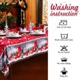thumbnail image 3 of Mantel Navideño 180 X 150 Cm Manteles Navideños Rectangulares Mantel Navideño Rojo Caminos De Mesa De Comedor Camino De Mesa Navideño Lavable Grande, 3 of 5