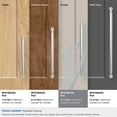 thumbnail image 3 of Amerock Coble 10-1/16 inch (256mm) Center-to-Center Polished Chrome Cabinet Pull, 3 of 6