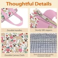 thumbnail image 4 of Pugs and Pioneer Flower Insulated Lunch Bag for Women & Adults,Large Portable Soft Cooler Lunch Bag,Thermal Food Storage Tote with Pearl Cotton,8.66L,8.75x5.75x9.5 Inch, 4 of 6