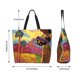 thumbnail image 5 of Balery Beautiful African Woman Bolsa Tote Estilo Estético con Cremalleras, Bolsa de Hombro, Bolsa de Compras Grande y Plegable, 5 of 8