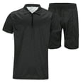 thumbnail image 2 of WILLBEST Conjunto de Pantalones Cortos Casuales de Manga Corta para Hombre, Cómodo Traje de Verano para Uso Diario, Tejido Suave y Transpirable, Traje Elegante para Caminar y Ir de Compras., 2 of 8