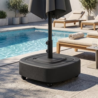 granite stand alone patio umbrella base threshold Wdwlbsm Tube Heavy Duty Stone Umbrella Base,Table Umbrella Tube Bracket,DIY Umbrella Stand Parts Outdoor,Umbrella Parts Holder for Cement and Granite Boards : Patio, Lawn & Garden helping to prevent tipping during breezy afternoons or relaxing evenings outdoors Abble Round Granite Umbrella Base