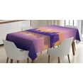 thumbnail image 1 of Ambesonne Denver Tablecloth Rectangular Table Cover, Dramatic Colorado Sunset Sky, 52"x70", Purple Pink Apricot, 1 of 3