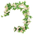 thumbnail image 5 of 9 Heads Artificial Rose Vine Garland Faux Floral Vine for Indoor Living Room Wall Pipe Home Garden Decor,Realistic Artificial Flowers,Artificial flowers仿真花, 5 of 6