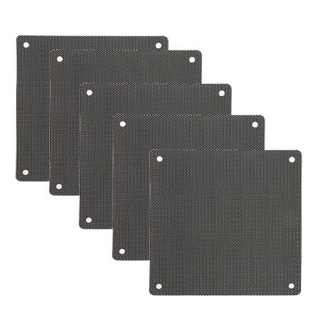 

5PCS PVC Fan Dust Filter PC Dustproof for Case Cuttable Computer Mesh Cover 120x120mm Mesh PVC Black