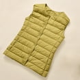 thumbnail image 6 of Xdegoge Packable Puffer Vest Women Lightweight Button Down Round Neck Tunic Quilted Vests with Pocket Thin Casual Basic Sleeveless Padded Jacket 2025 Winter Fashion Outfits, 6 of 9