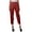 Red, variant on Moomaya Solid Color Elastic Waist Pants Cotton Narrow Fit Straight Women Pants For Kurti
