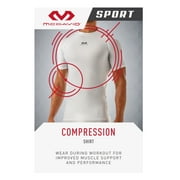 McDavid Sport Short Sleeve Compression Shirt Adult Men's Medium, White