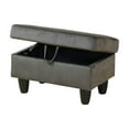 thumbnail image 4 of Aukfa 29" Storage Ottoman Bench with Lift Top for Home Office, Flannel, Espresso, 4 of 6