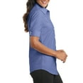 thumbnail image 3 of Mafoose Women's Short Sleeve SuperPro Oxford Shirt Navy 3X-Large, 3 of 5