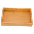 thumbnail image 4 of NIYANGLE bathroom tray Tray Light Brown Wood Hold Toothbrush Cups Vanity Countertop 1Pcs, 4 of 8