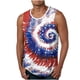 thumbnail image 1 of Hombres Impresión Casual sin Mangas Suéter Cuello Redondo Tanque Deportivo, 1 of 4
