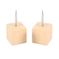 thumbnail image 5 of 60pcs Square Wood Decorative Push Pins, Head and Steel Needle Point Thumb Tacks for Photos, Maps Cork Boards, 5 of 8